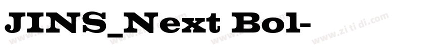 JINS_Next Bol字体转换 JINS_Next Bol字体转换